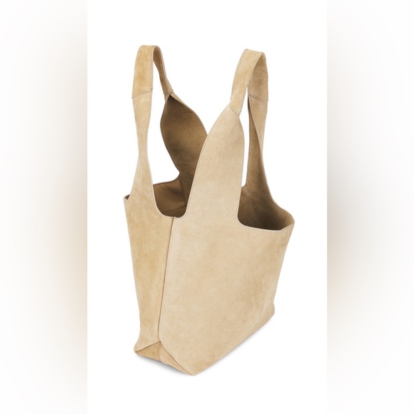 Veronica Beard suede sling bag in latte - Picture 3 of 9